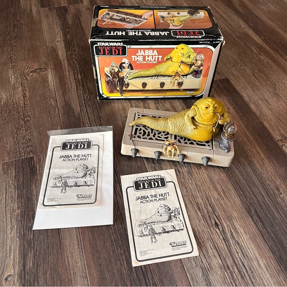 JABBA THE HUTT action playset 1983 Kenner vintage Star Wars return of the JEDI